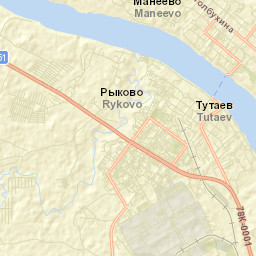 Tutayev Street Map
