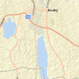 Aneby Street Map