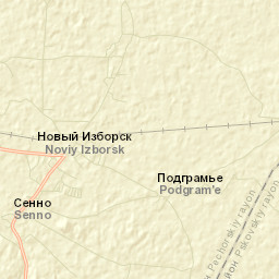 Novyy Izborsk Street Map