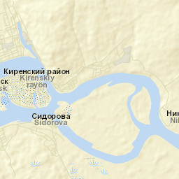 Kirensk Street Map