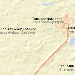 Tonshayevo Street Map