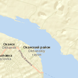 Okhansk Street Map