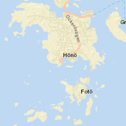 Hönö Street Map