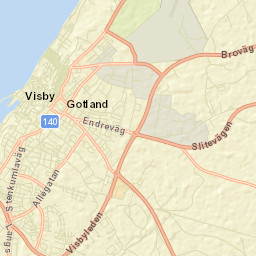 Visby Street Map