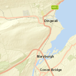 Conon Bridge Street Map