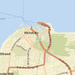 Hirtshals Street Map