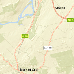 Muir of Ord Street Map