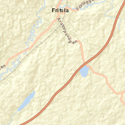 Fritsla Street Map