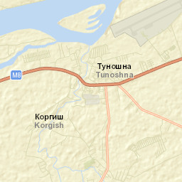 Tunoshna Street Map
