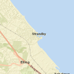 Strandby Street Map