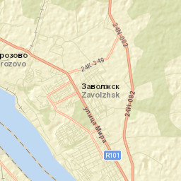 Zavolzhsk Street Map