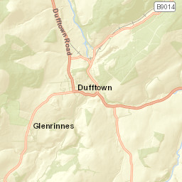 Dufftown Street Map