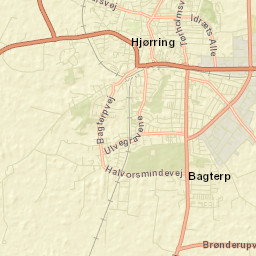 Hjørring Street Map
