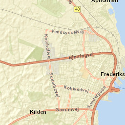 Frederikshavn Street Map