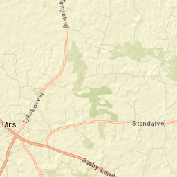 Tårs Street Map