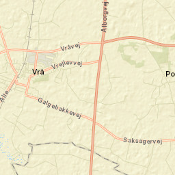 Vrå Street Map