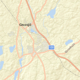 Gnosjö Street Map