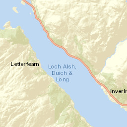 A87 United Kingdom Street Map