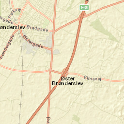 Brønderslev Street Map