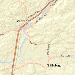 Veddige Street Map
