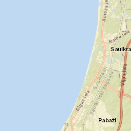 Saulkrasti Street Map