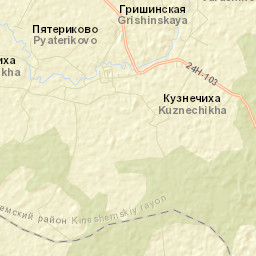 Kuznechikha Street Map