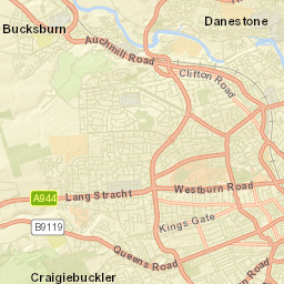 Aberdeen City Street Map