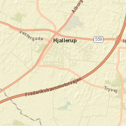 Hjallerup Street Map