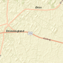 Dronninglund Street Map