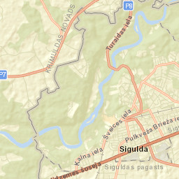 Sigulda Street Map