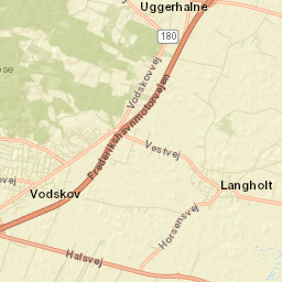 Vodskov Street Map