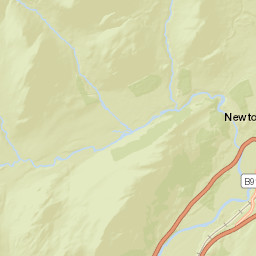 National Route 7, Newtonmore, Highland Street Map