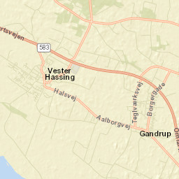 Vester Hassing Street Map