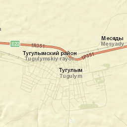 Tugulym Street Map