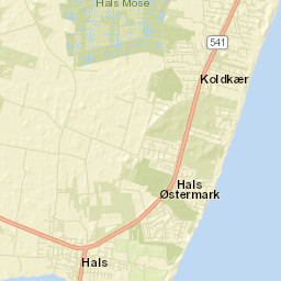 Hals Street Map