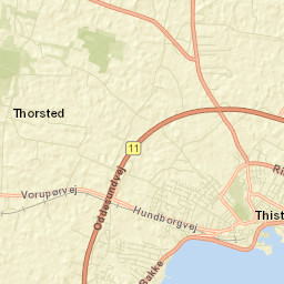 Thisted Street Map