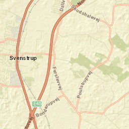 Svenstrup Street Map