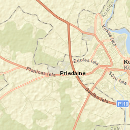 Kuldīga Street Map