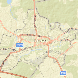 Tukums Street Map