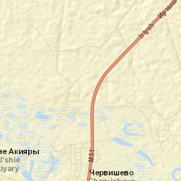 Chervishevo Street Map