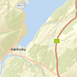 B8005, Spean Bridge, Highland PH34, UK Street Map