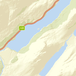 A86, Highland, UK Street Map