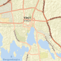 Växjö Street Map