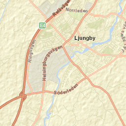 Ljungby Street Map