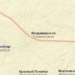 Vladimirskoye Street Map