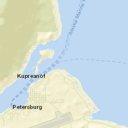 Petersburg Alaska Street Map