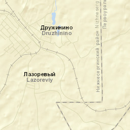 Druzhinino Street Map