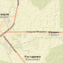 Taldomskiy Rayon Street Map