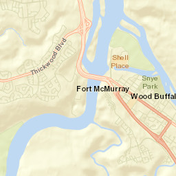 Fort McMurray Street Map