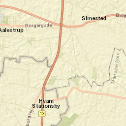 Ålestrup Street Map